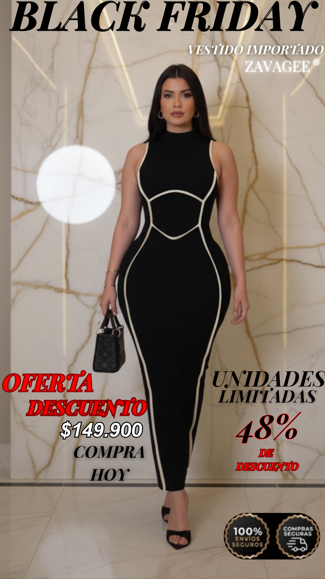 Vestido Cintura De Avispa Zavagee®